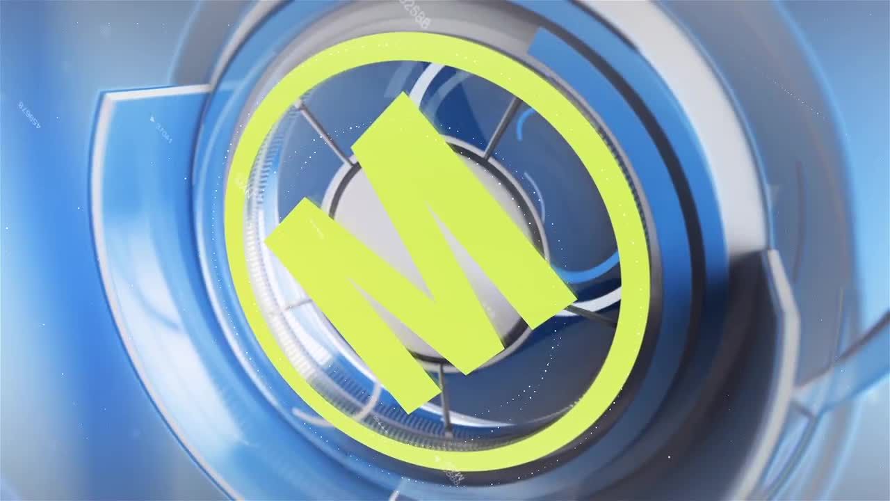 广播徽标显示素材库精选AE模板