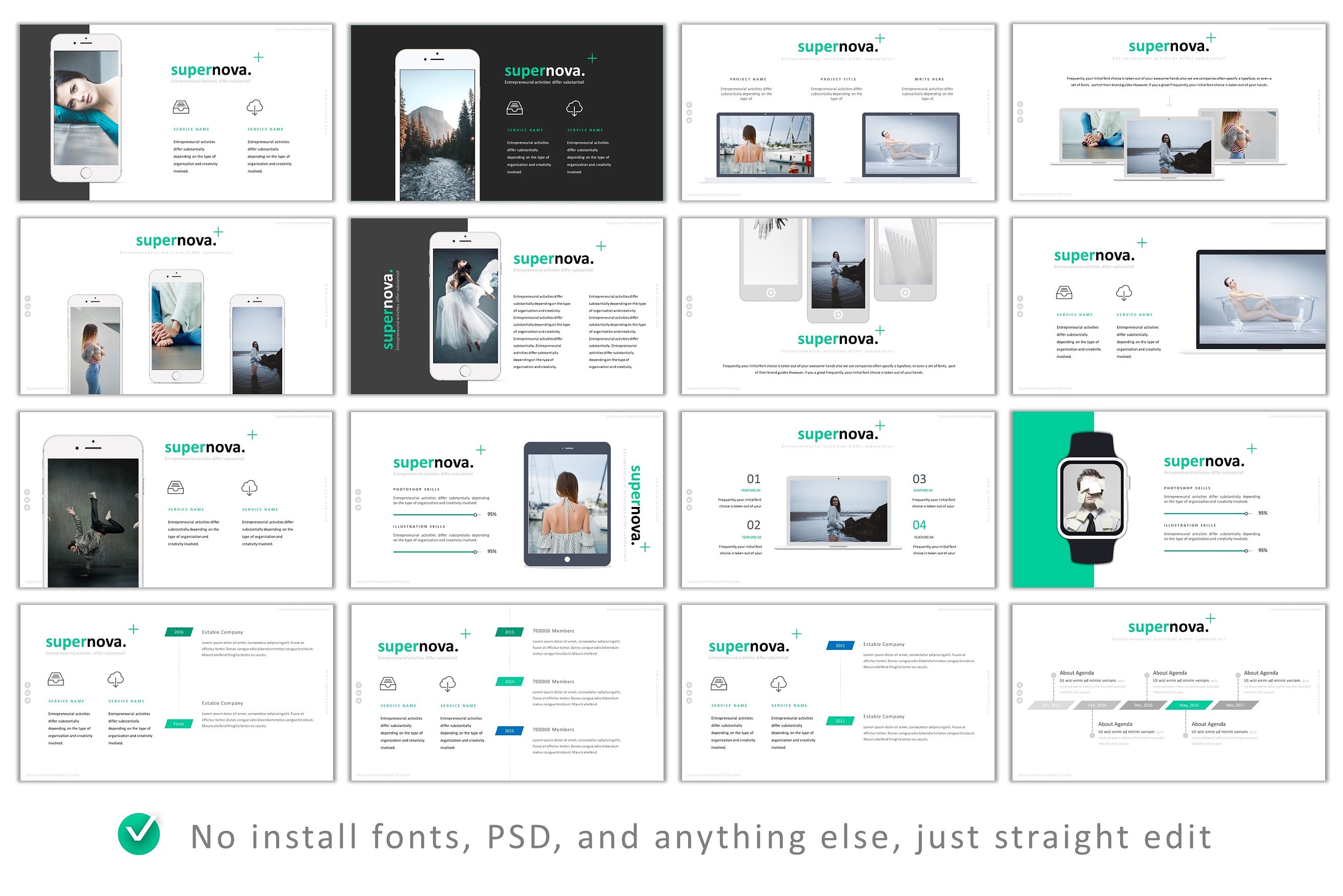 产品展示市场营销策划超新星Powerpoint模版 Supernova Powerpoint插图(5)