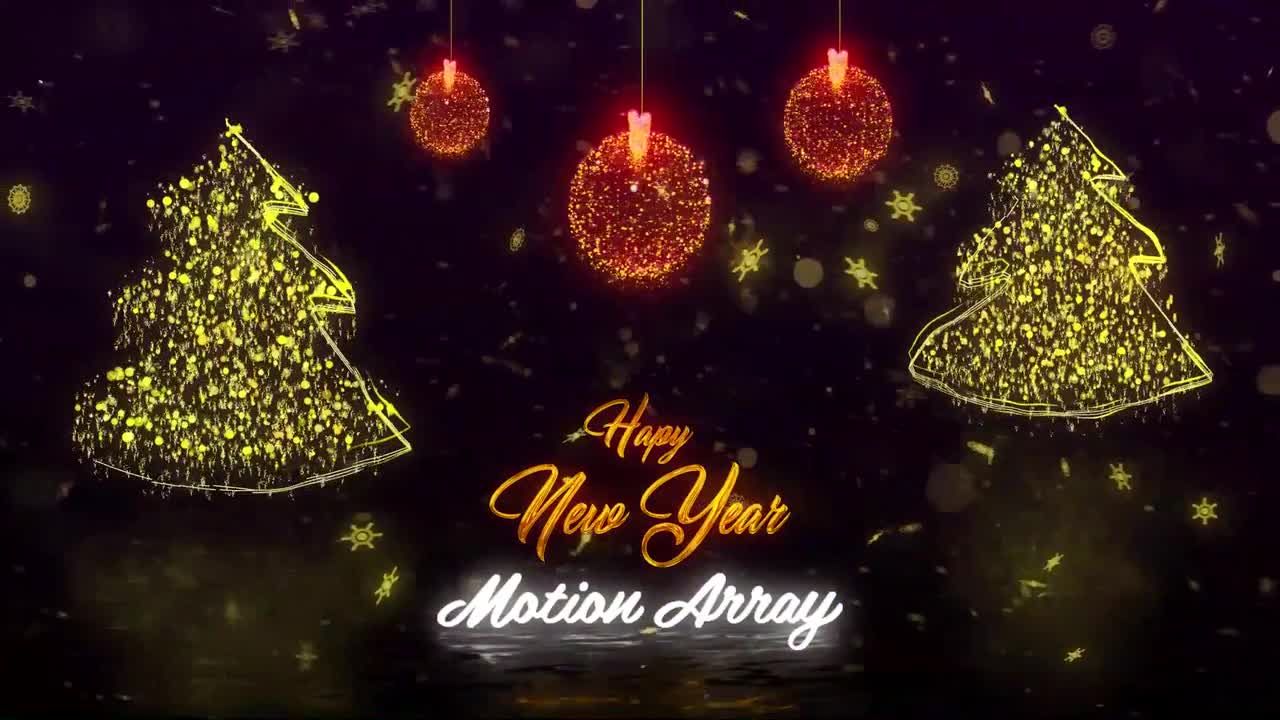 华丽的圣诞节徽标显示素材库精选AE模板