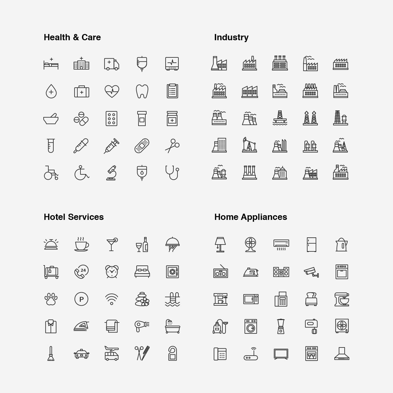 2120枚网站&APP设计师必备的矢量线性素材库精选图标集 Ultimate Icons Growing Pack插图(15)