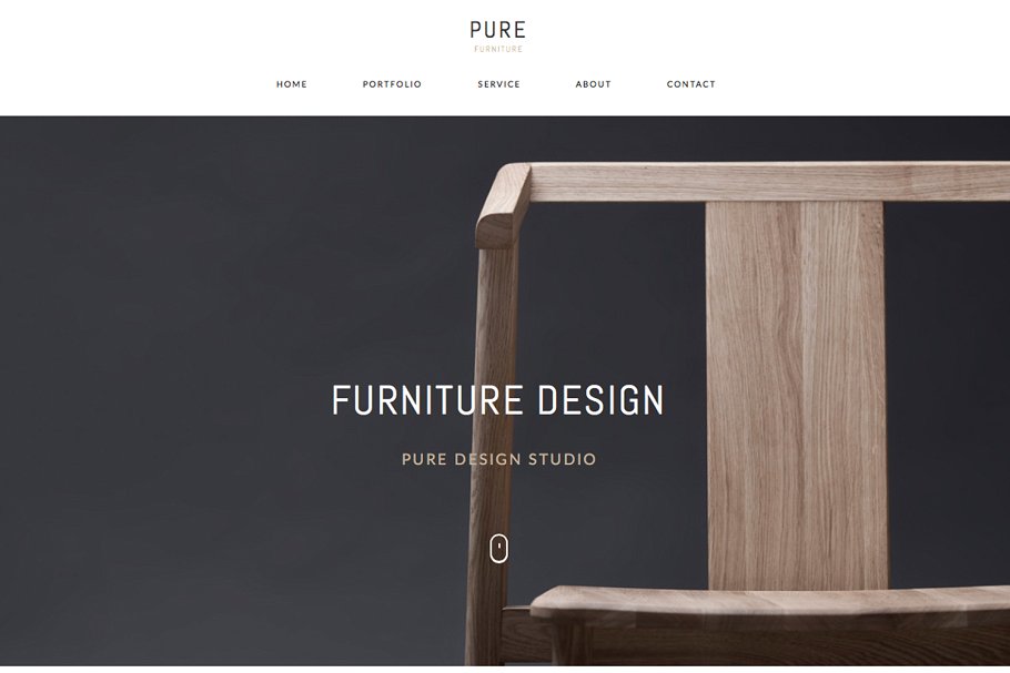 创意工作室个人博客Muse网站模板素材库精选 Pure – Full Responsive Muse Template插图(8)