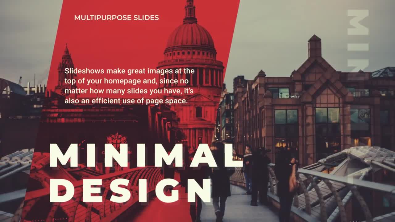 简洁时尚的商业活动视频展示效果素材库精选AE模板