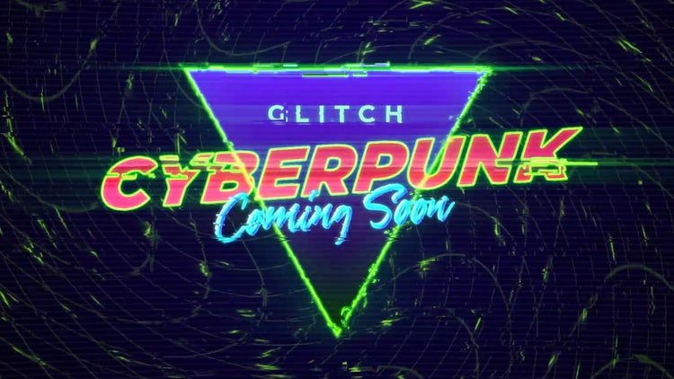 赛博朋克简介动态动画ae模板