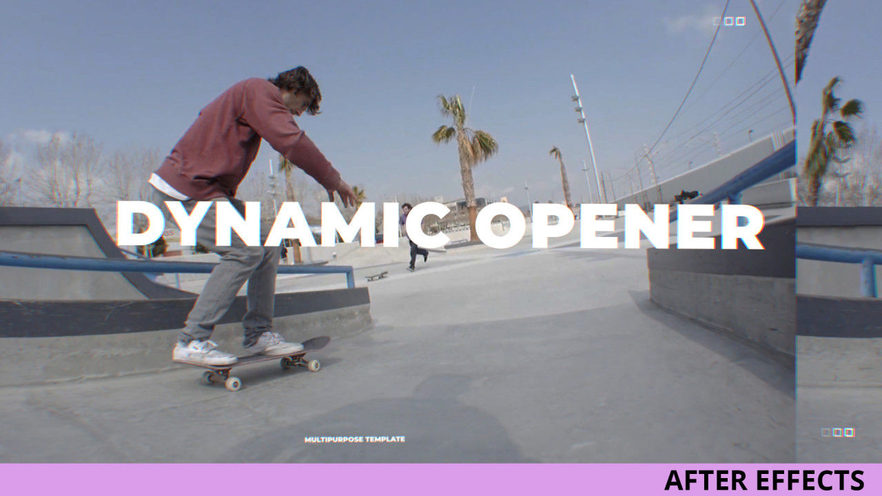 现代企业动态开场白素材库精选AE模板