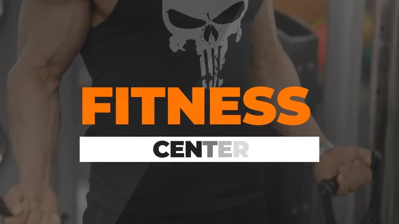 时尚创意的健身房促销幻灯片演示过渡效果素材库精选AE模板