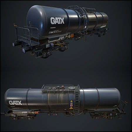 GATX ZACNS 油罐车素材之家精选3D模型