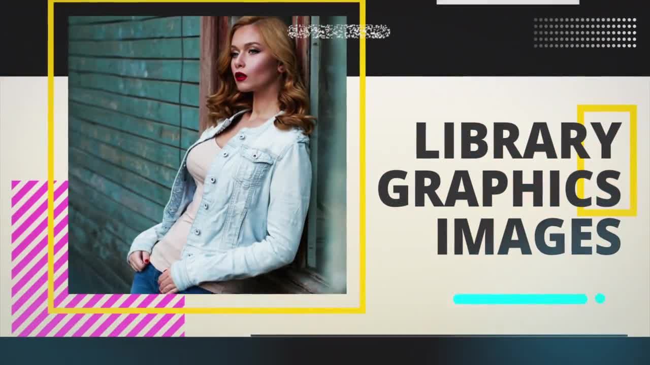 时尚幻灯片动态介绍幻灯片图片素材库精选AE模板