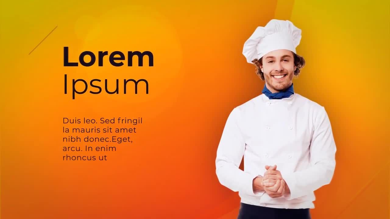 餐厅菜单幻灯片介绍素材库精选AE模板