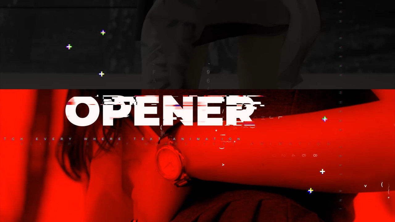 20组画面故障特效幻灯片素材库精选AE模板