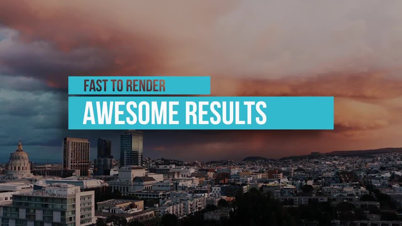 颜色遮罩效果文本动画素材库精选pr模板