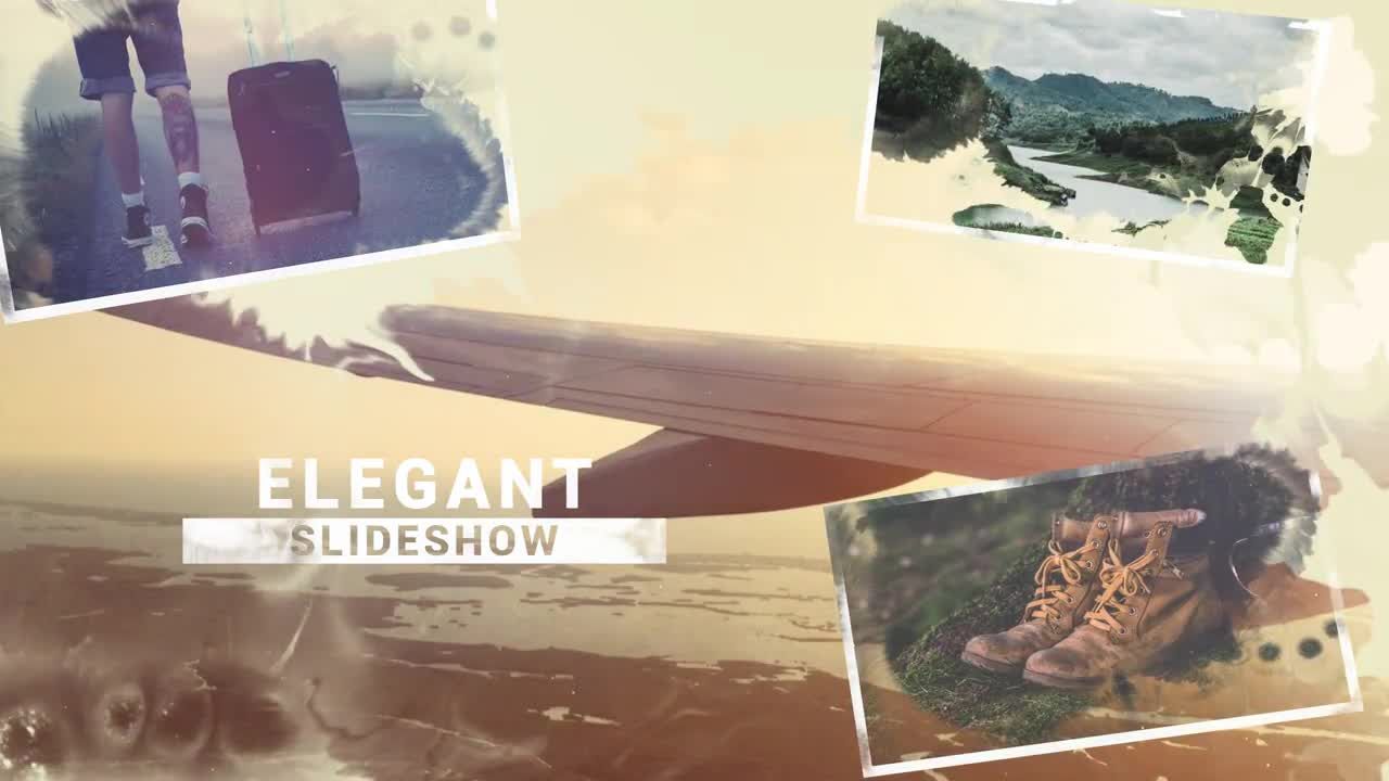 时尚优雅创意的墨水渲染效果幻灯片素材库精选AE模板