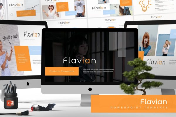 多用途企业业务介绍PPT演示文稿模板 Flavian – Powerpoint Template