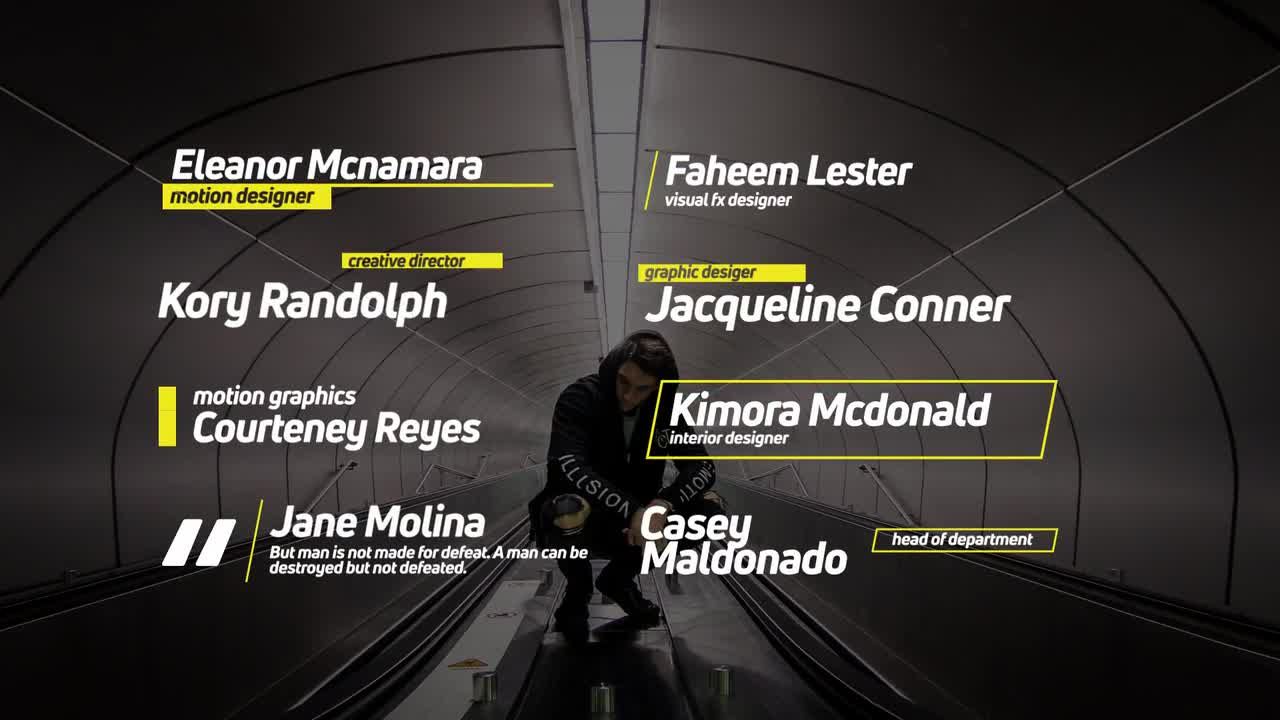 时尚下三分之一素材库精选AE模板