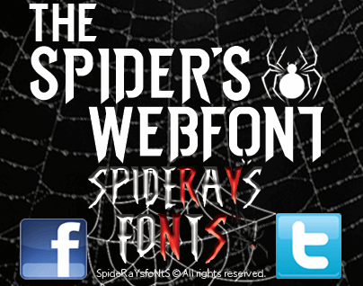 THE SPIDERS WEBFONT素材之家精选英文字体