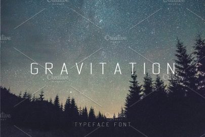 Gravitation Typeface Font素材之家精选英文字体
