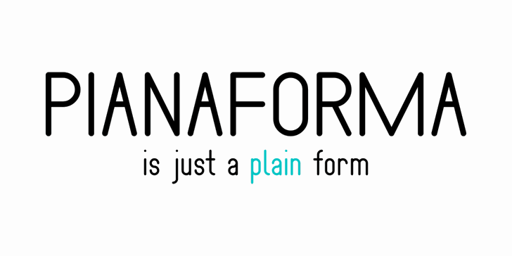 Pianaforma font插图 Pianaforma font插图