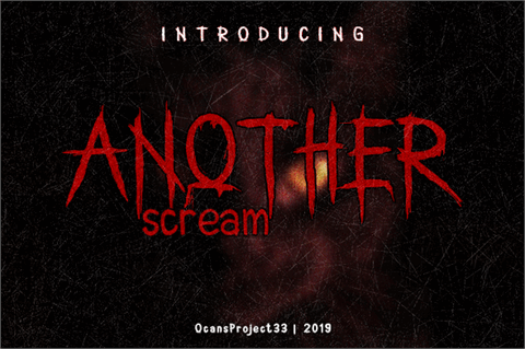 AnotherScream font素材之家精选英文字体