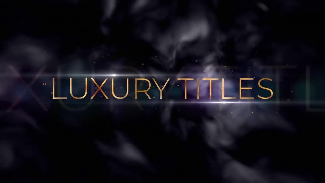 金色豪华电影全屏标题素材库精选AE模板