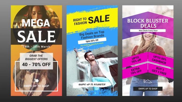 10个销售宣传照片墙故事ae模板