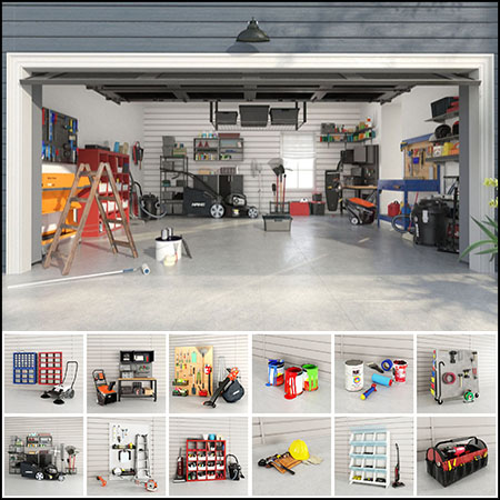 44款车间和园艺设备素材之家精选3D模型