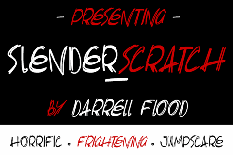 Slenderscratch font素材之家精选英文字体