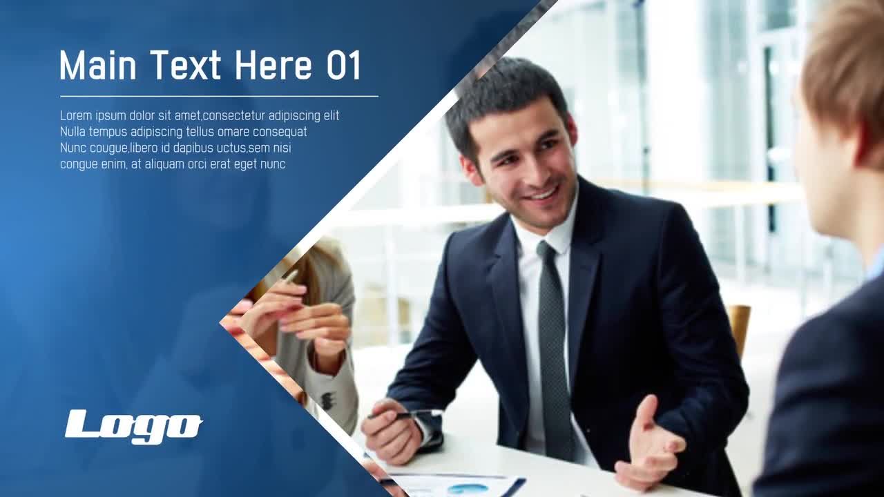 优雅简约的企业现代幻灯片素材库精选AE模板