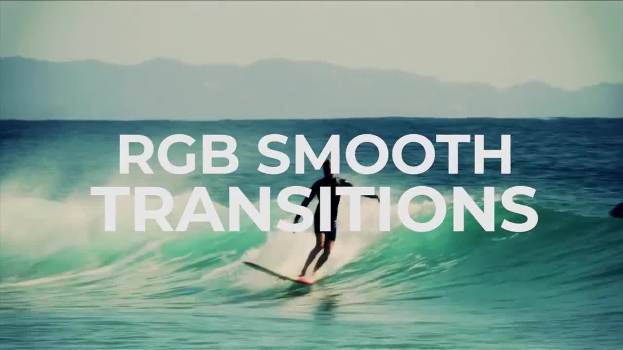 RGB特效转场动态动画素材库推荐PR模板