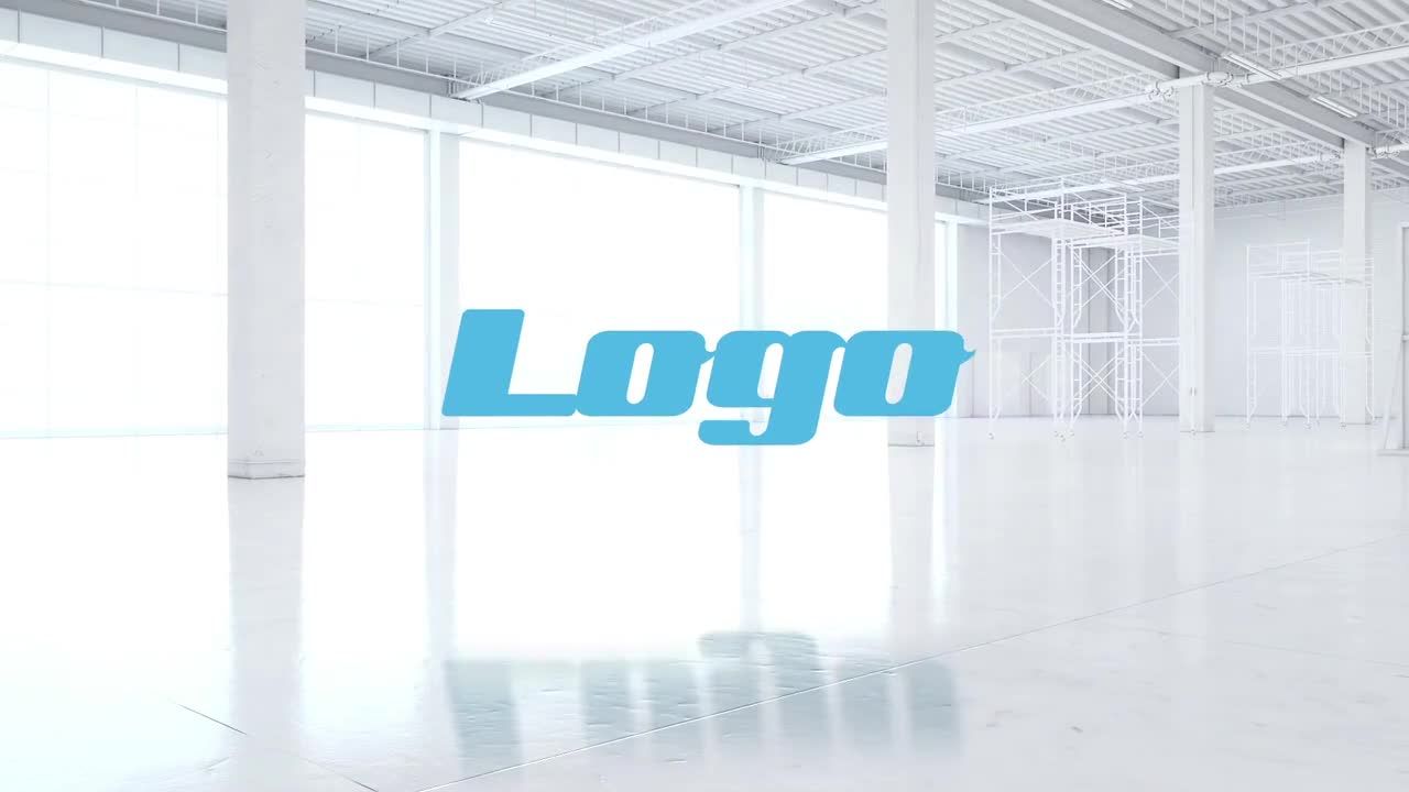 清洁企业3D徽标显示素材库精选AE模板