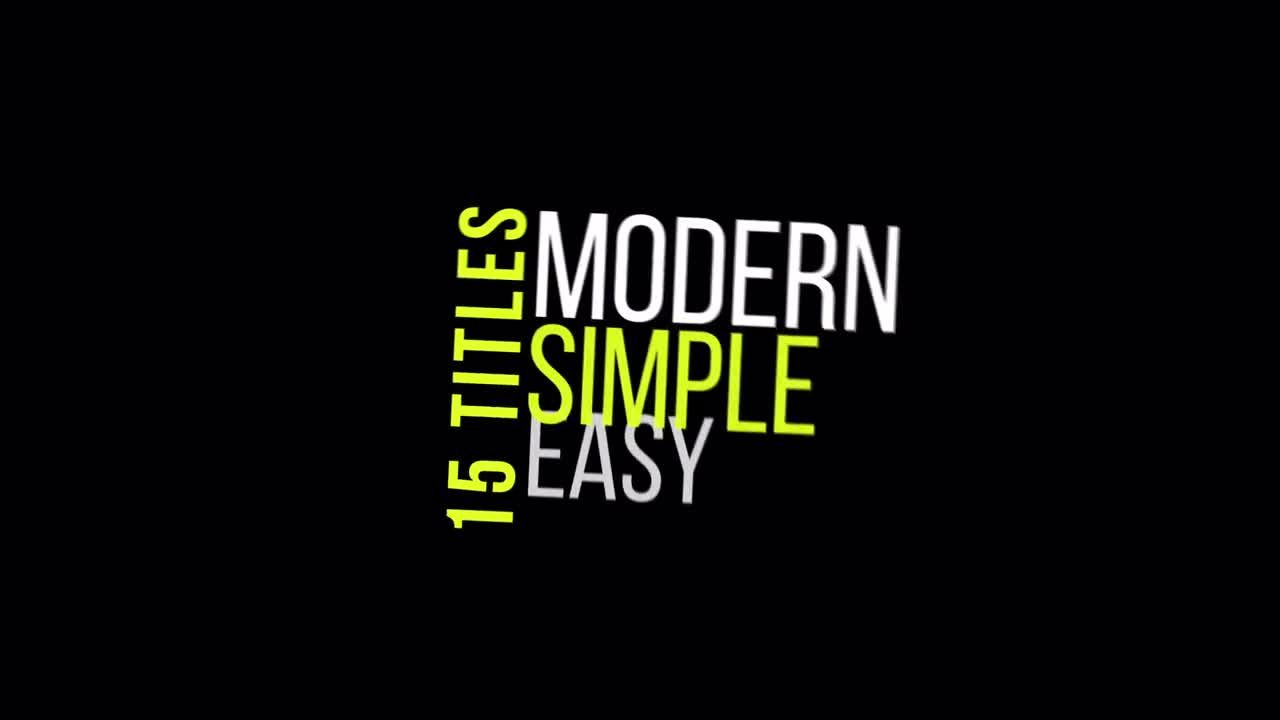 15个混合标题素材库精选AE模板