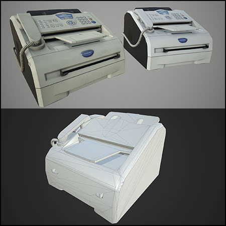 Brother兄弟智能打印传真机2820 素材之家精选3D模型