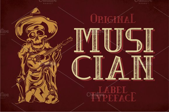 Musician Modern Label Typeface素材之家精选英文字体