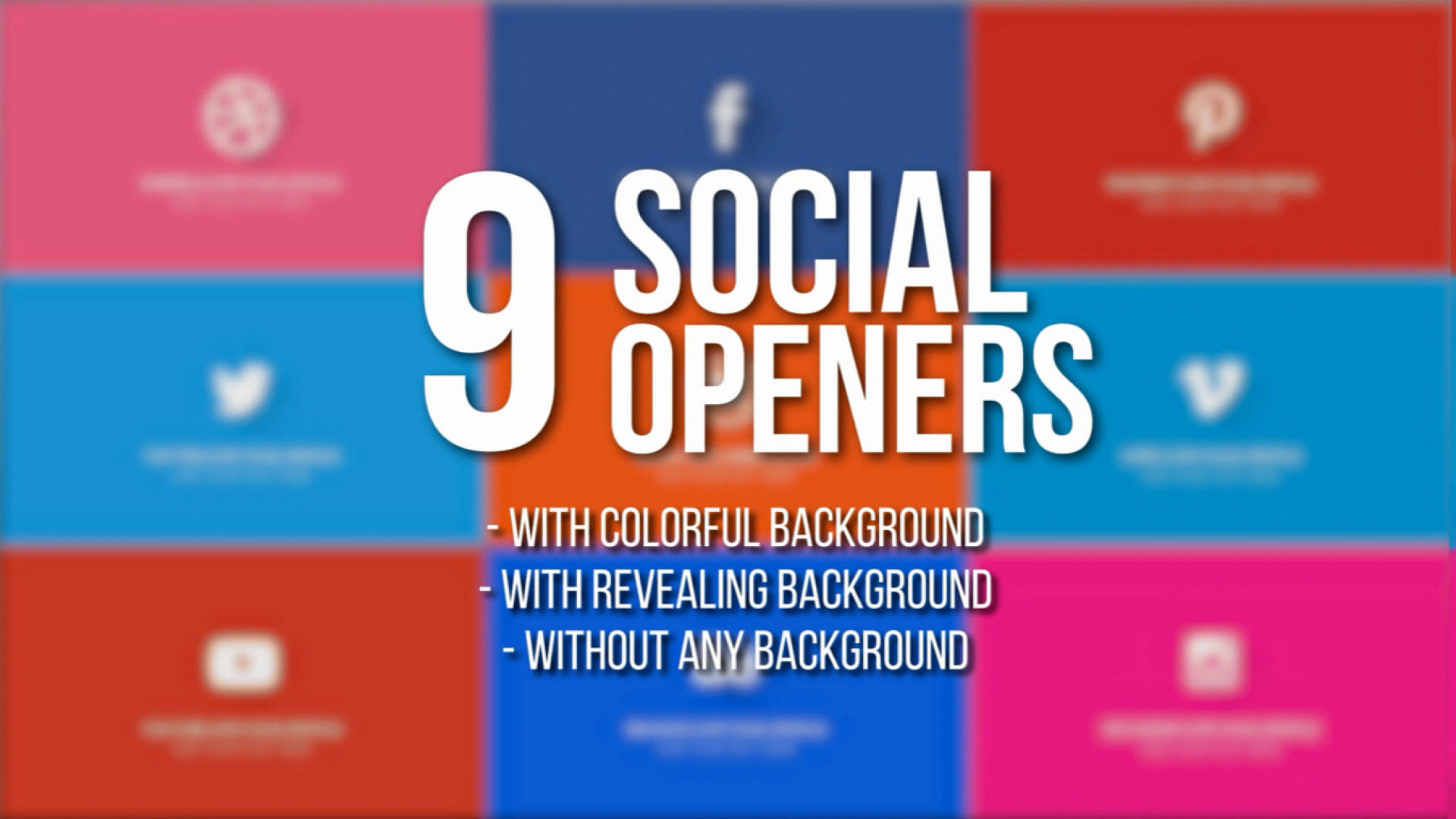 设计精美的社交开场动画素材库精选AE模板