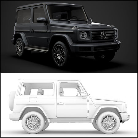梅赛德斯·奔驰G 550 3d W463 2020越野车FBX格式素材之家精选3D模型