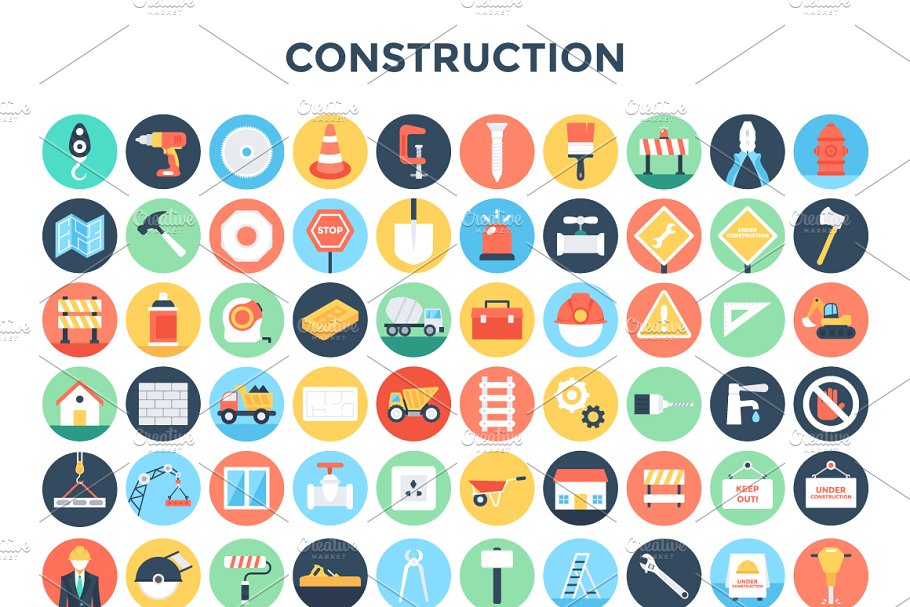 5700+扁平化风格图标合集 5700+ Flat Icons Bundle插图(2)