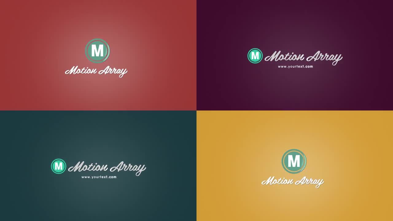 动态动画颗粒标志展示素材库精选AE模板