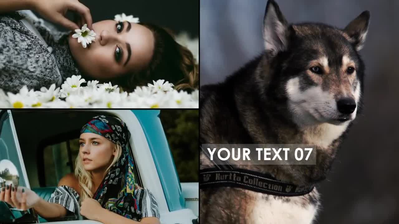 清洁照片打开动画素材库精选AE模板