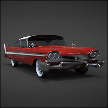 Plymouth fury sport 1958 Christine 3D汽车模型