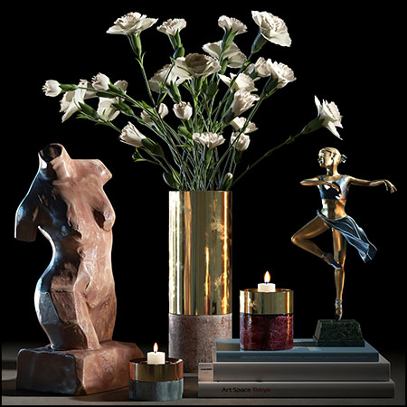 克里斯蒂娜雕塑室内摆件装饰品素材之家精选3D模型