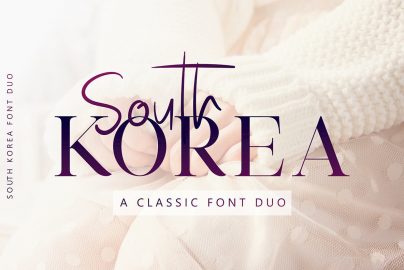 South Korea Font Duo Font Family素材之家精选英文字体