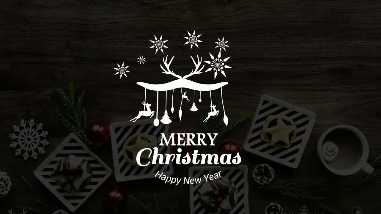 圣诞节标题ae动画模板