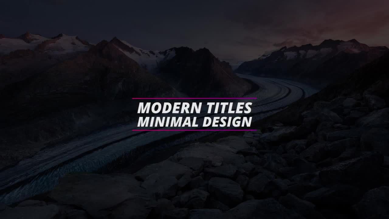 全新的彩色标题素材库精选pr模板