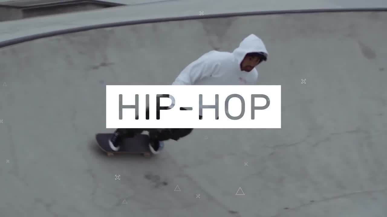 嘻哈效果AE过渡幻灯片模板