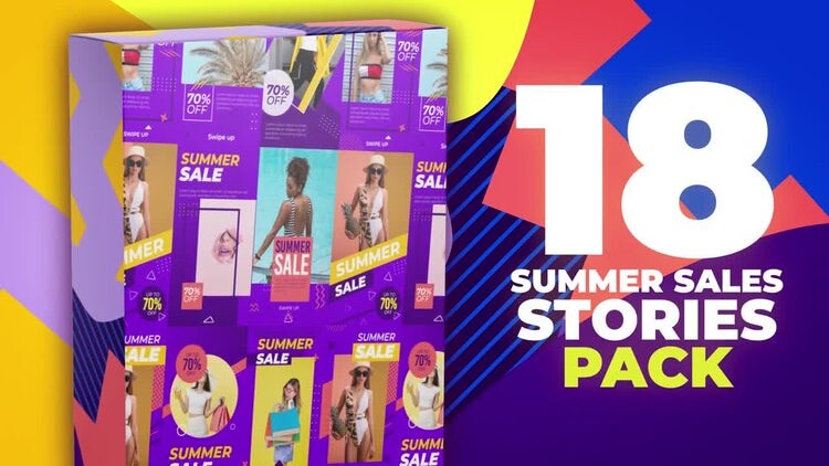 18个简洁的动态动画AE模板