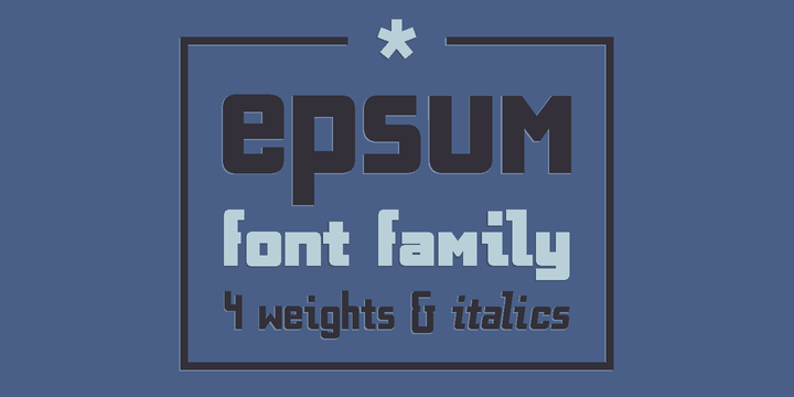 Epsum Font Family素材之家精选英文字体