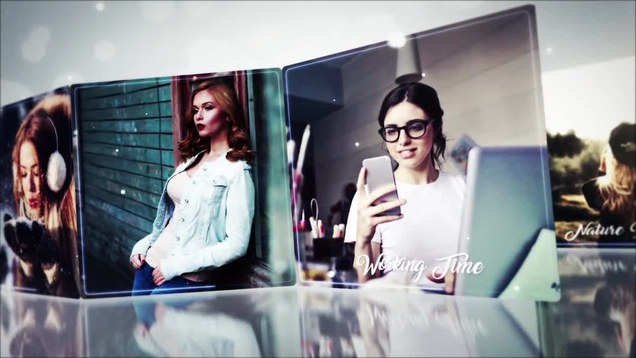 外观简洁的精美幻灯片素材库精选AE模板