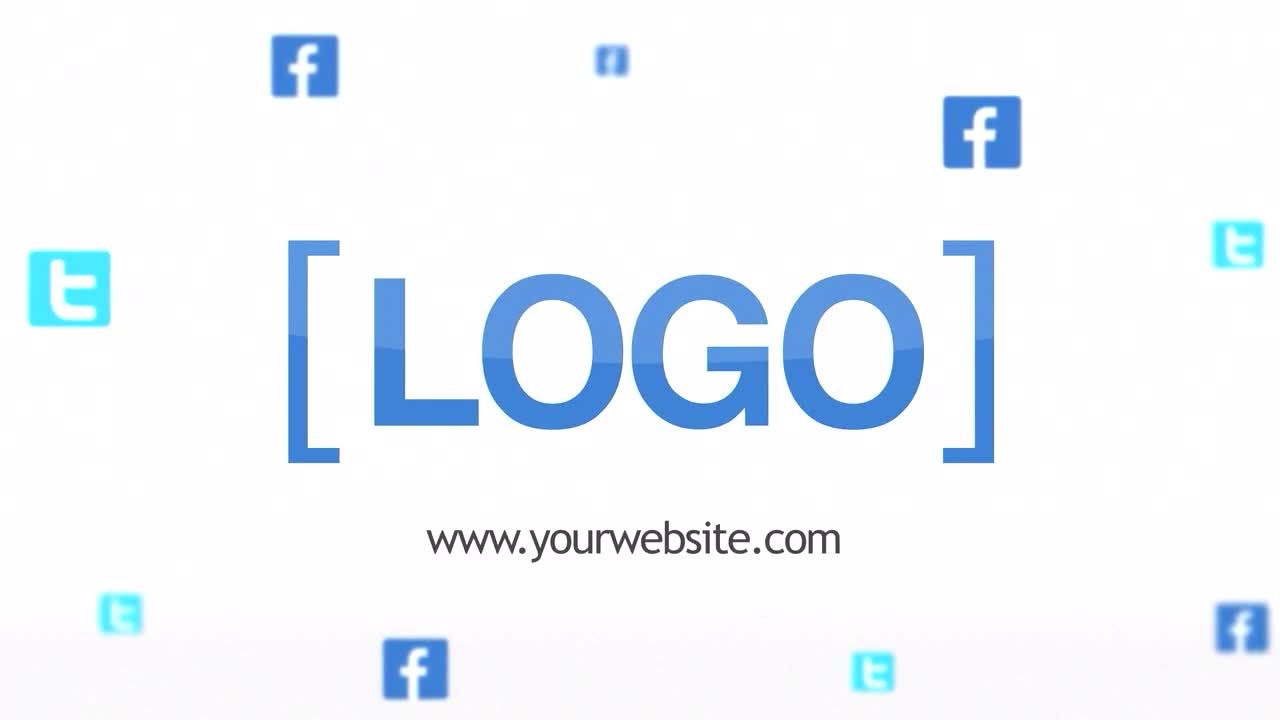 社交推送徽标动态素材库精选AE模板