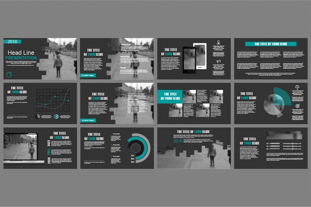 经典实用数据统计信息图表PPT幻灯片模板 Powerpoint Templates插图(4)