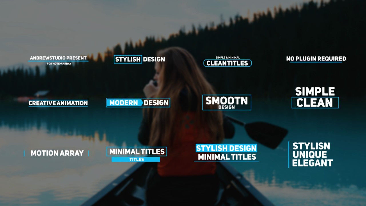 pr动态标题模板Animated Titles