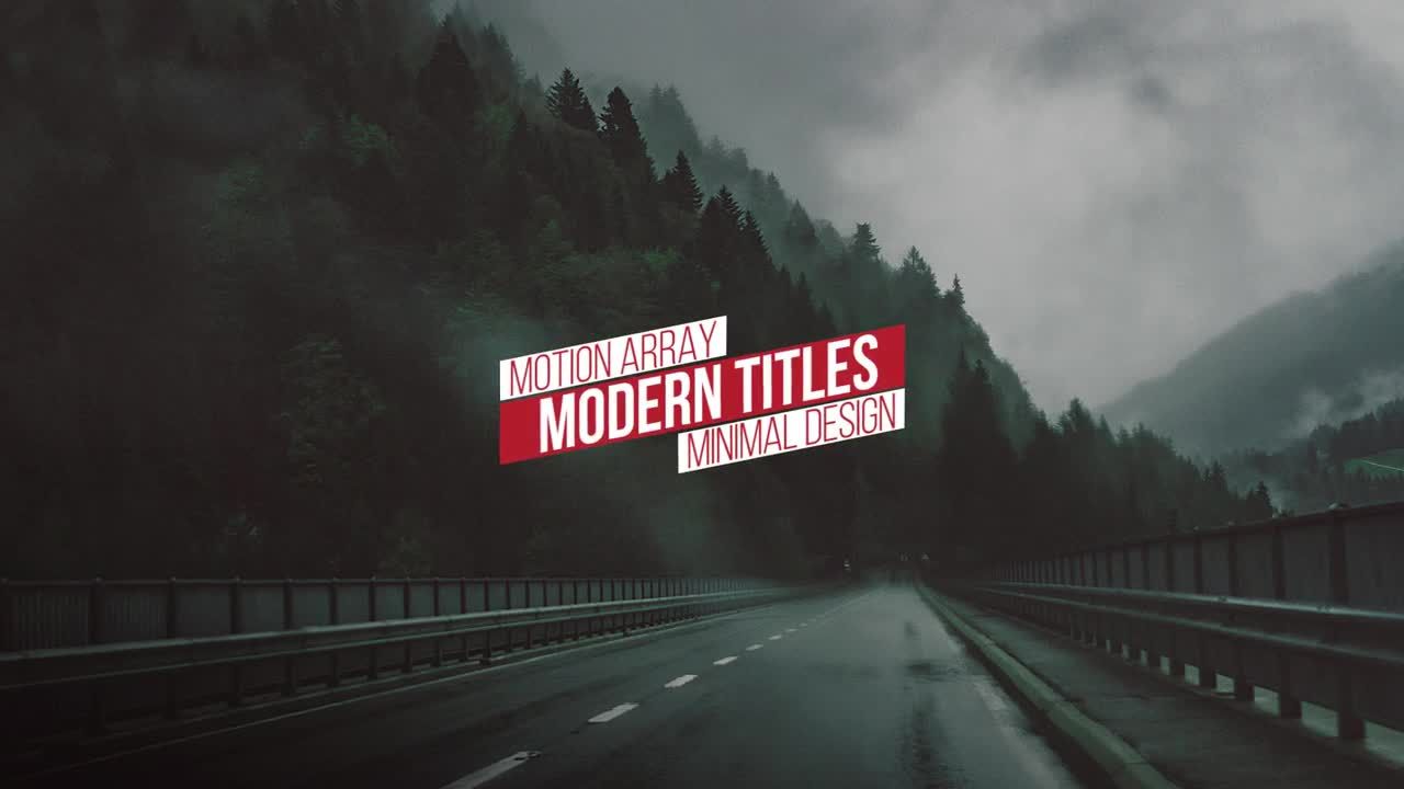 现代简洁标题动画素材库推荐PR模板