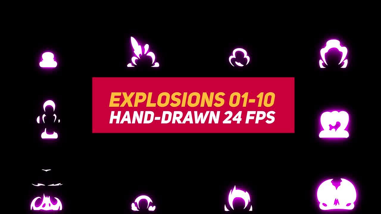 10个动态液体爆炸动画素材库精选AE模板